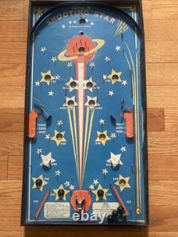 Jeu de table de flipper 'Shooting Star' Van Gotham des années 1930 avec 6 billes