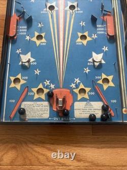 Jeu de table de flipper 'Shooting Star' Van Gotham des années 1930 avec 6 billes