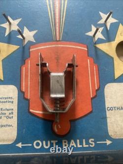 Jeu de table de flipper 'Shooting Star' Van Gotham des années 1930 avec 6 billes