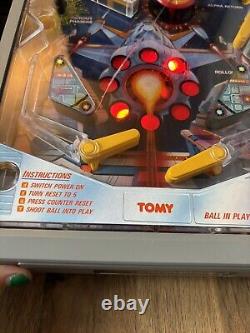 Jeu de table électronique rare VTG TOMY Astro Shooter Pinball fonctionnant avec des câbles