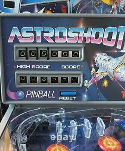 Jeu de table électronique rare VTG TOMY Astro Shooter Pinball fonctionnant avec des câbles