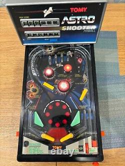 Jeu de table électronique rétro VTG TOMY Astro Shooter Pinball complet et fonctionnel