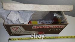 Jeu de tir de flipper de basket-ball vintage boîte originale jouet Hongrie Lemez Játék