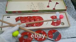 Jeu de tir de flipper de basket-ball vintage boîte originale jouet Hongrie Lemez Játék