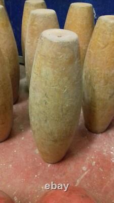 Jeux de quilles en bois vintage à 9 piquets - Jeu traditionnel de pub anglais avec 2 balles