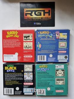 Kirby's Dream Land 1, Pinball Land + Block Ball Jeux Nintendo Gameboy Ukv
