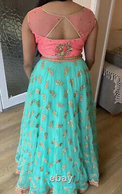 Lehenga indien/punjab rose pour femmes