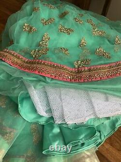 Lehenga indien/punjab rose pour femmes