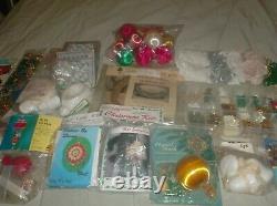 Lot 6 kits d'ornements Walco Dexter's Leeward's Satin Balls Trims Pins Sequins