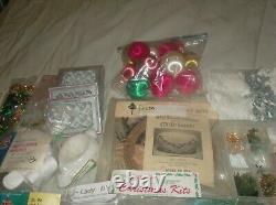 Lot 6 kits d'ornements Walco Dexter's Leeward's Satin Balls Trims Pins Sequins