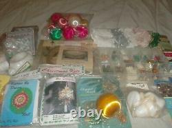 Lot 6 kits d'ornements Walco Dexter's Leeward's Satin Balls Trims Pins Sequins