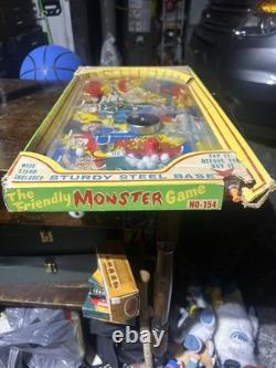 MONSTRE AMICAL Jeu de Flipper de Table Vintage Années 1960 Neuf dans sa Boîte. Boîte Endommagée