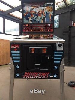 Machine À Flipper Rare Williams Rollergames Des Années 1990