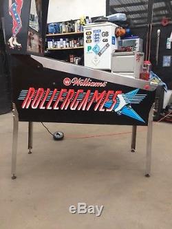 Machine À Flipper Rare Williams Rollergames Des Années 1990