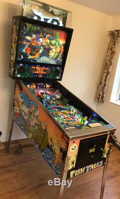 Machine De Flipper Fish Tales De Williams 1992 État Exceptionnel Et Grand Jeu