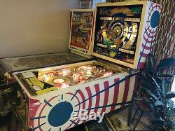 Machine De Flipper Mancave D'arcade Vintage Des Années 1970 Rare Bally Space Time
