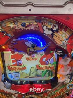 Machine à Pachinko Woody Wood Pecker, Cabinet Autonome, 1100 Boules, Plateau de Salon