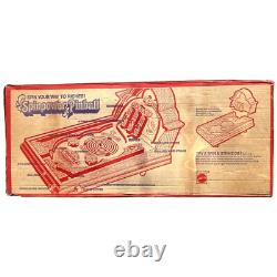 Machine à flipper Spinpower Vintage Mattel 1974 Finition bois faux Neuve scellée dans sa boîte