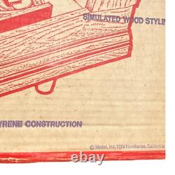 Machine à flipper Spinpower Vintage Mattel 1974 Finition bois faux Neuve scellée dans sa boîte