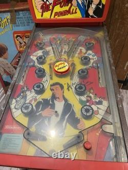 Machine à flipper vintage Coleco The Fonz, jouet en boîte, série télé Happy Days 1977