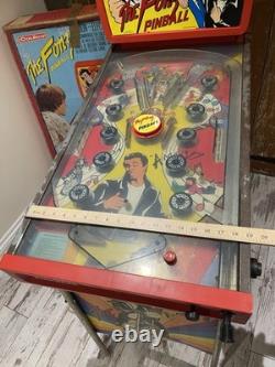 Machine à flipper vintage Coleco The Fonz, jouet en boîte, série télé Happy Days 1977