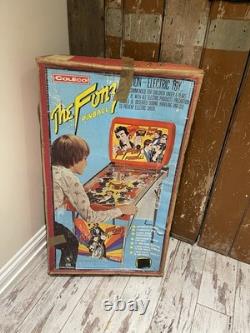 Machine à flipper vintage Coleco The Fonz, jouet en boîte, série télé Happy Days 1977