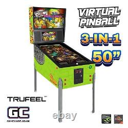 Machine à flipper virtuel 4K 3 en 1 GAMECADE PINCADE avec kit de vibration TRUFEELT