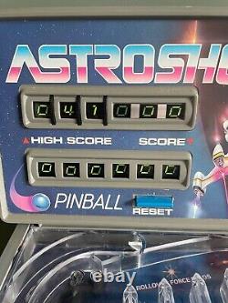 Machine à pinball électronique de table Tomy Astroshooter