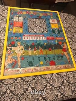 Machine à sous Bally Bingo Pinball Reine du Carnaval 1958 Vintage