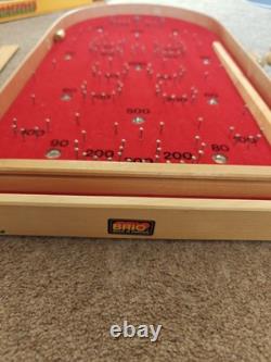 Machine à sous à billes Fortuna Pin Bagatelle en bois vintage BRIO