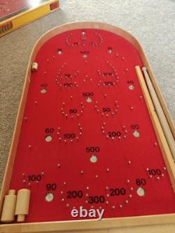 Machine à sous à billes Fortuna Pin Bagatelle en bois vintage BRIO