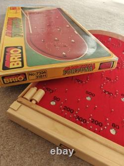 Machine à sous à billes Fortuna Pin Bagatelle en bois vintage BRIO