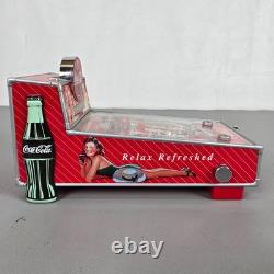 Machine à sous musicale Coca-Cola Rouge et Argent 1998 Objet de collection vintage