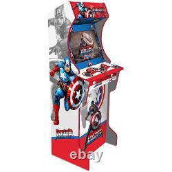 Machine d'arcade AG Elite 2 joueurs - Inclut les jeux de flipper avec le thème Captain America