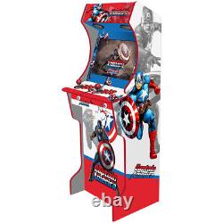 Machine d'arcade AG Elite 2 joueurs - Inclut les jeux de flipper avec le thème Captain America