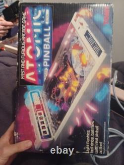 Machine de Pinball Atomique Tomy Vintage, Entièrement Fonctionnelle, En Excellent État