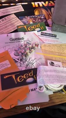 Machine de flipper Gottlieb Tee'd Off. Topper. Pin2DMD. Invisiglass. Teed off.