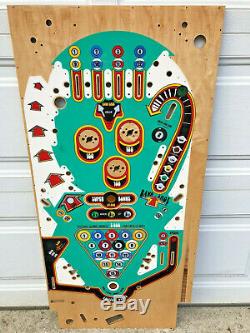 Nouveau Bally Eight Ball Pinball Game Machine Playfield Clearcoated