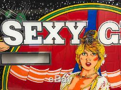 Nouveau Bally Playboy Arkon Automaten Sexy Girl Pinball Machine Backglass