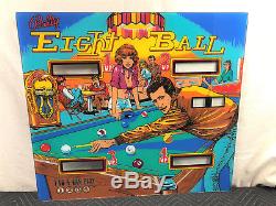 Nouveau Jeu De Backglass Cpr Bally Eight Ball Pinball Game
