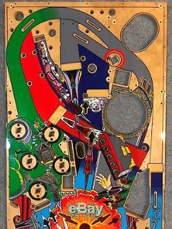 Pinball Addams Family Playfield Nouvelle Reproduction D'or