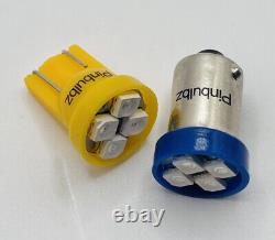 Pinball Ampoules Led 100pcs Blue #555 Super Bright Quad 4led 6.3v Coin (4smd)