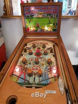 Pinball Antique Arcade Antique 1937 Genco Tri Score Flipper. Ère Ww2