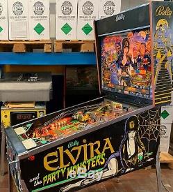 Pinball Bally Elvira Et Les Monstres Du Parti 1989 Flipper 100% Manuel Travail