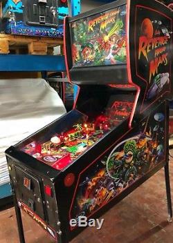 Pinball Bally Revenge De Mars 1999 3d 100% Cond. Flipper Originalglass