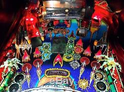 Pinball Bally Revenge De Mars 1999 3d 100% Cond. Flipper Originalglass