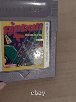Pinball Dreams Jeu Nintendo Gameboy Authentique, Testé, Boîtier avec Manuel ! Royaume-Uni