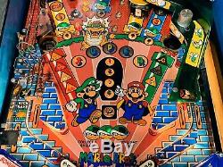 Pinball Gottlieb Super Mario Bros 1992 Flipper 100% De Travail Cond. Express Shippi