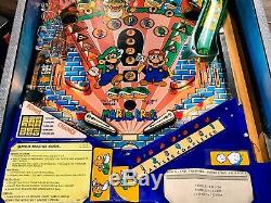 Pinball Gottlieb Super Mario Bros 1992 Flipper 100% De Travail Cond. Express Shippi