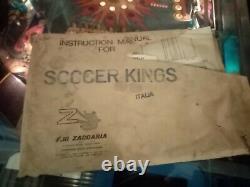 Pinball Machine Soccer Kings Vintage 1981 A Besoin D’attention